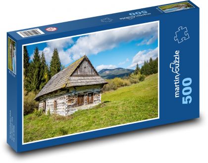 Zapomniany górski domek - Puzzle 500 elementów, rozmiar 46x30 cm