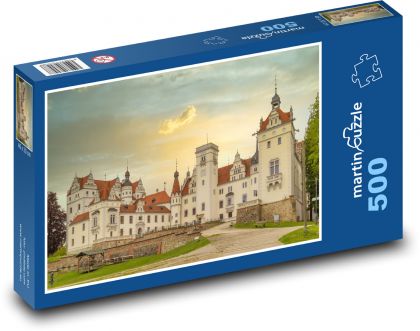 Boitzenburg Castle at sunset - Puzzle of 500 pieces, size 46x30 cm 