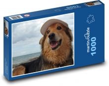 Letní pohoda, pes na pláži Puzzle 1000 dílků - 60 x 46 cm
