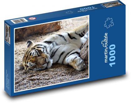 Rest of the wild tiger - Puzzle 1000 pieces, size 60x46 cm 