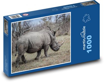 Nashorn in der afrikanischen Wildnis - Puzzle - 1000 Teile