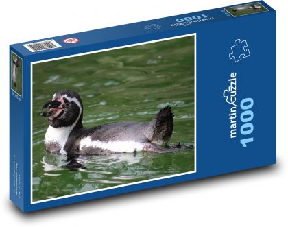 Pinguin im grünen Wasser - Puzzle - 1000 Teile