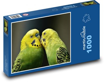 Para papug falistych - Puzzle 1000 elementów, rozmiar 60x46 cm