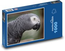 Grey parrot with black beak Puzzle 1000 pieces - 60 x 46 cm 