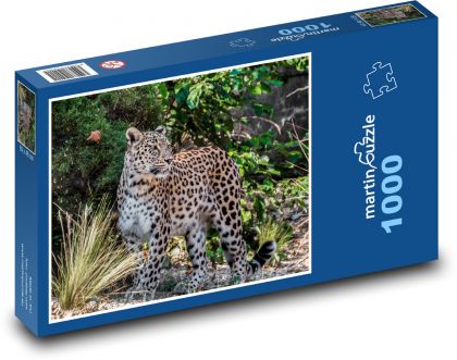 Leopard - Puzzle 1000 dílků, rozměr 60x46 cm