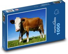 Kráva na louce Puzzle 1000 - 60x46 cm