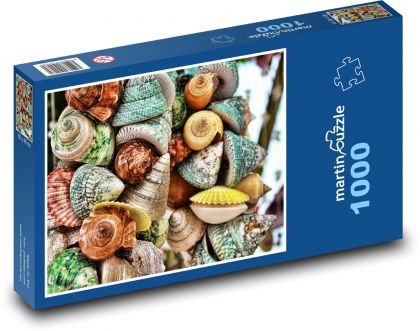 Farbige Muscheln aus dem Meer - Puzzle - 1000 Teile