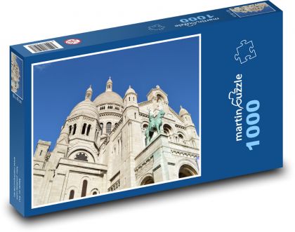 Paříž - Bazilika Sacré-Cœur - Puzzle 1000 dílků, rozměr 60x46 cm