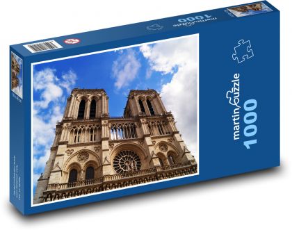 Paříž - Katedrála Notre-Dame - Puzzle 1000 dílků, rozměr 60x46 cm