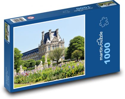 Najpiękniejsze ogrody Paryża - Puzzle 1000 elementów, rozmiar 60x46 cm