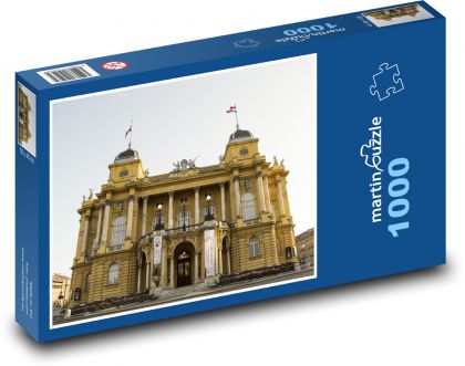 Záhřeb - Národní divadlo - Puzzle 1000 dílků, rozměr 60x46 cm