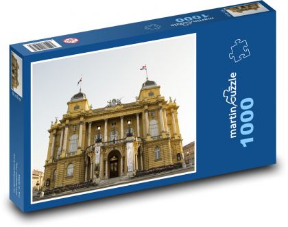 Zagreb - the National theatre - Puzzle 1000 pieces, size 60x46 cm 