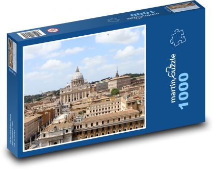 Watykan i Bazylika św. Piotra - Puzzle 1000 elementów, rozmiar 60x46 cm