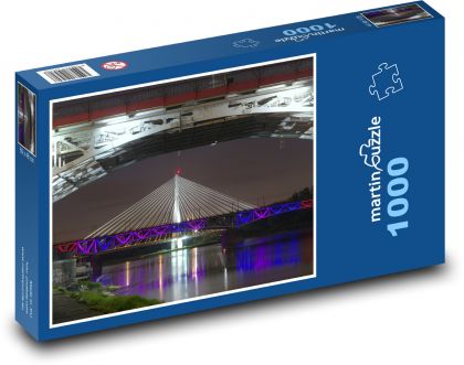 Warszawa - Puzzle 1000 elementów, rozmiar 60x46 cm