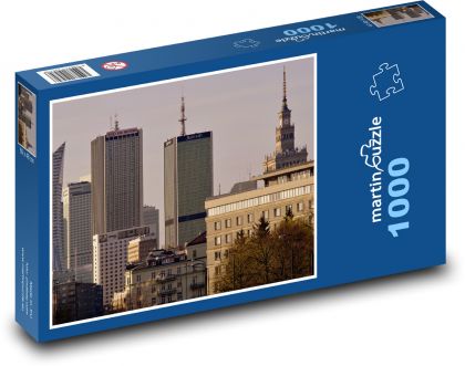 Warszawa - Puzzle 1000 elementów, rozmiar 60x46 cm
