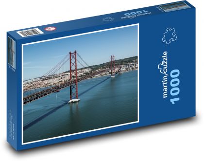 Lisbon - the bridge 25. April - Puzzle 1000 pieces, size 60x46 cm 