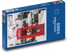 Telefónna búdka v Londýne Puzzle 1000 dielikov - 60 x 46 cm 
