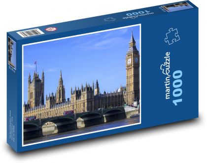 Londýn - Westminsterský palác - Puzzle 1000 dílků, rozměr 60x46 cm