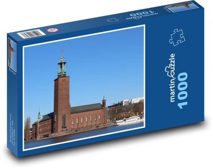Stockholm - radnice - Puzzle 1000 dílků, rozměr 60x46 cm