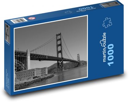 San Francisco - Golden Gate - Puzzle 1000 dílků, rozměr 60x46 cm