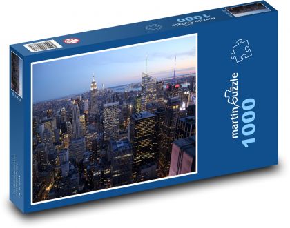 New York při západu slunce - puzzle 1000 dílků