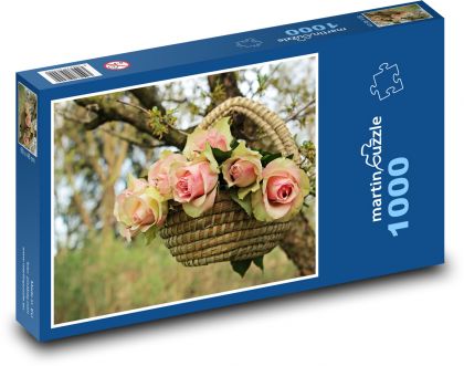 Blumen im Baumkorb - Puzzle - 1000 Teile