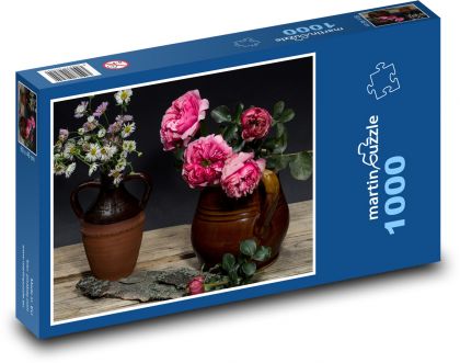 Kwiaty - Róże - Puzzle 1000 elementów, rozmiar 60x46 cm