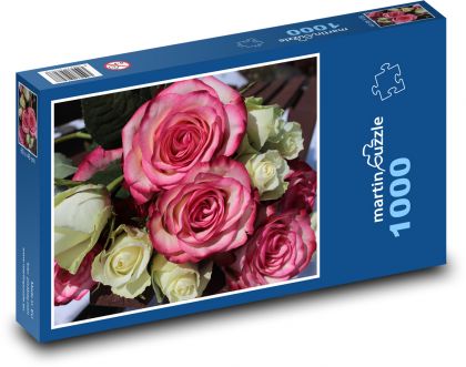 Kvetov - Ruže - Puzzle 1000 dielikov, rozmer 60x46 cm