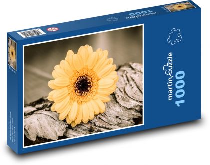 Květiny - Gerbera - Puzzle 1000 dílků, rozměr 60x46 cm