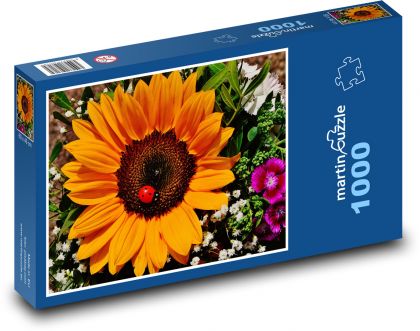 Květiny - Slunečnice - Puzzle 1000 dílků, rozměr 60x46 cm