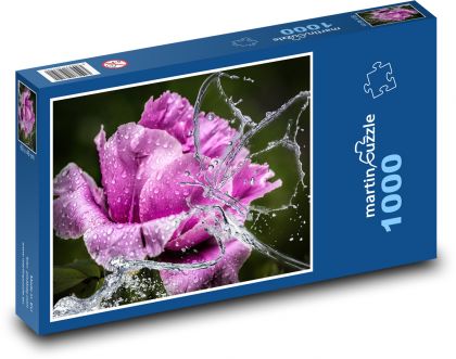 Květiny - Pivoňka - Puzzle 1000 dílků, rozměr 60x46 cm