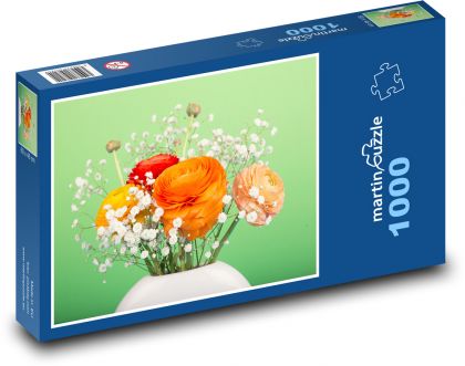 Kvety - Puzzle 1000 dielikov, rozmer 60x46 cm