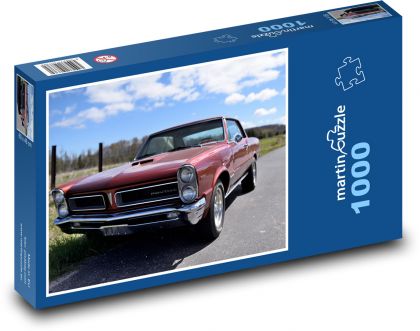 Samochód, klasyczny amerykański muscle car - Puzzle 1000 elementów, rozmiar 60x46 cm