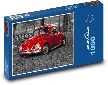 Auto - VW - Puzzle 1000 dílků, rozměr 60x46 cm