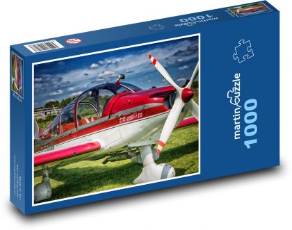The plane - Puzzle 1000 pieces, size 60x46 cm 