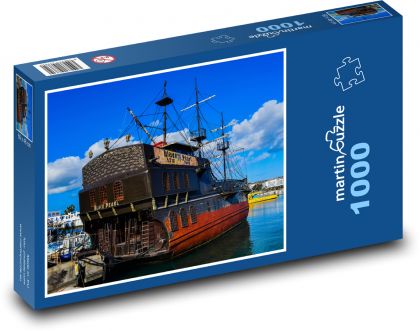Thajsko - loď - Puzzle 1000 dílků, rozměr 60x46 cm