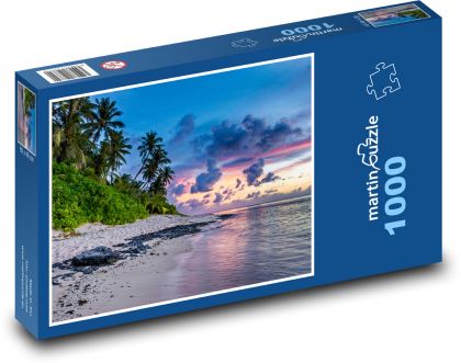 Palmen am Sandstrand - Puzzle - 1000 Teile