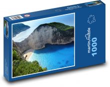 Grécko - pláž Navagio Puzzle 1000 dielikov - 60 x 46 cm 