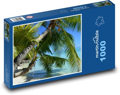 Pláž, Bora Bora - Puzzle 1000 dílků, rozměr 60x46 cm