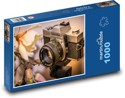 Fotoaparát, Minolta, retro - Puzzle 1000 dílků, rozměr 60x46 cm
