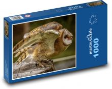 Schleiereule - Vogel Puzzle 1000 Teile - 60 x 46 cm