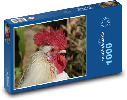 White Rooster - Puzzle 1000 pieces, size 60x46 cm 