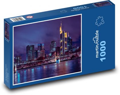 Frankfurt Nad Mohanem - Puzzle 1000 dílků, rozměr 60x46 cm