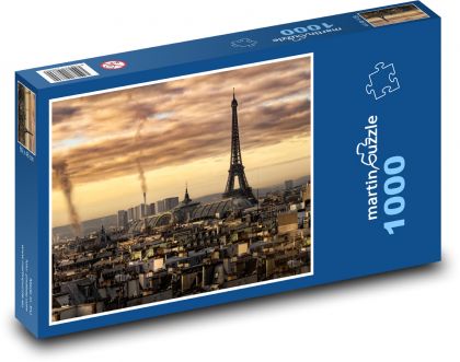 Paríž - Eifellova veža - Puzzle 1000 dielikov, rozmer 60x46 cm