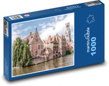 Bruggy, věž, zvonice Puzzle 1000 dílků - 60 x 46 cm