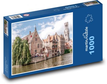 Bruggy, věž, zvonice - Puzzle 1000 dílků, rozměr 60x46 cm