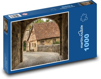 Rothenburg, Fachwerkhaus - Puzzle 1000 dílků, rozměr 60x46 cm