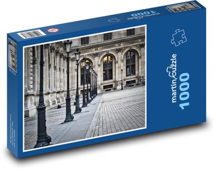 Paříž, Louvre, Francie - Puzzle 1000 dílků, rozměr 60x46 cm