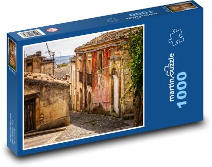 Sicílie, město - Puzzle 1000 dílků, rozměr 60x46 cm