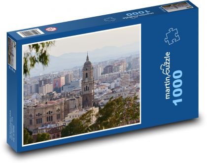 Španělsko - Malaga - Puzzle 1000 dílků, rozměr 60x46 cm